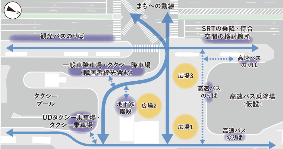 名古屋西口の再開発計画図