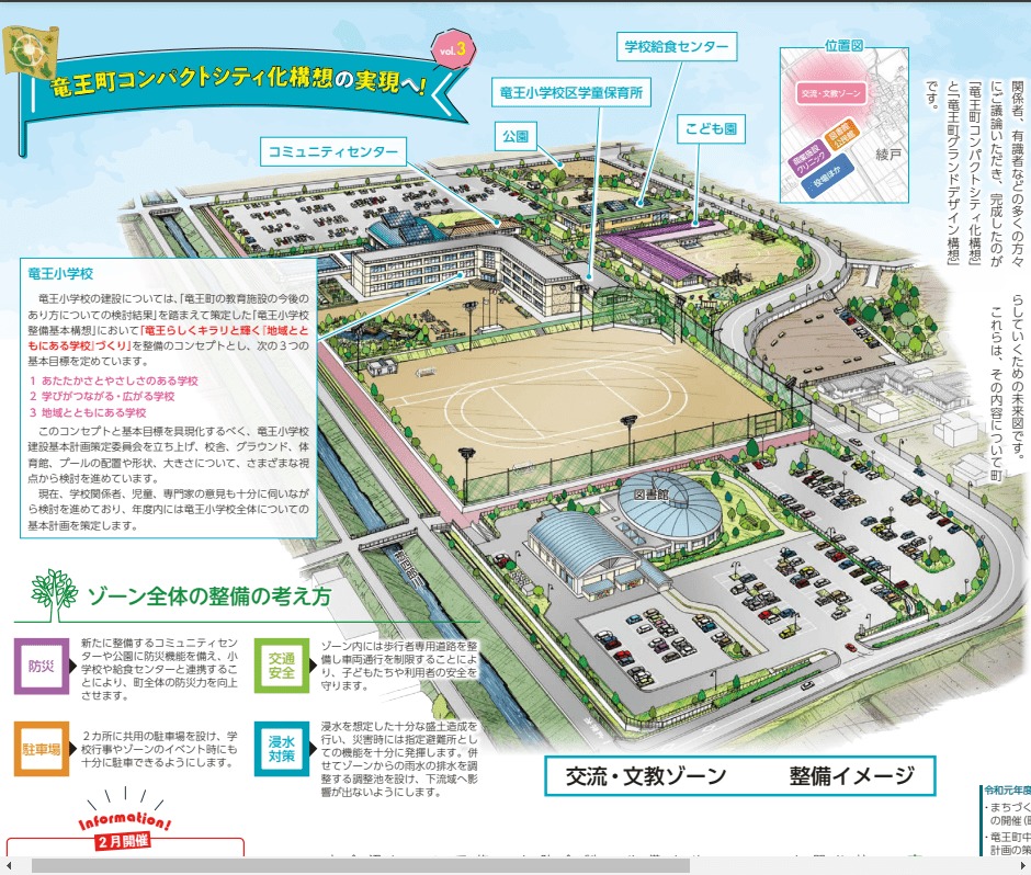 滋賀県竜王町のコンパクトシティ計画